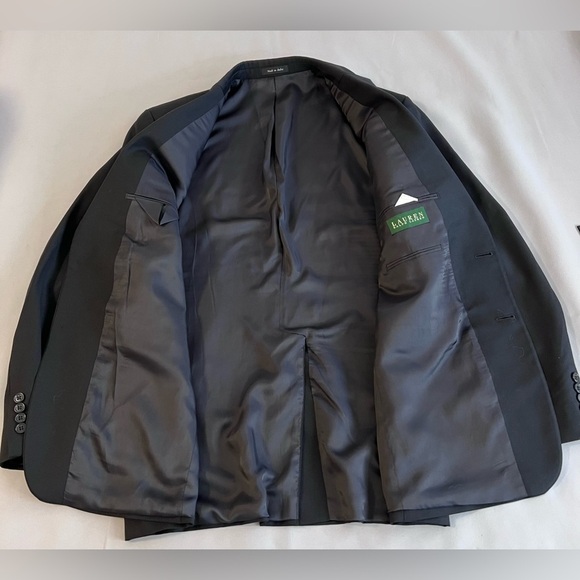 Lauren Ralph Lauren LRL 100% Wool 2 Button Blazer Sport Coat Jacket 44 R - Picture 4 of 13